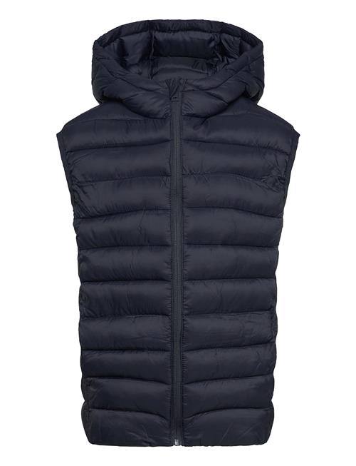 Quilted Gilet With Hood Mango Navy