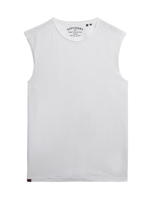 Raw Edge Slub Tank Superdry White