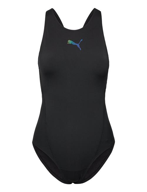 Puma Swim Women Raceback Swimsuit 1P Puma Swim Black