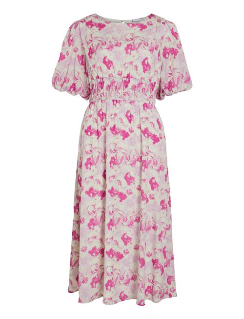 Vilina O-Neck 2/4 Midi Dress/Dc Vila Pink