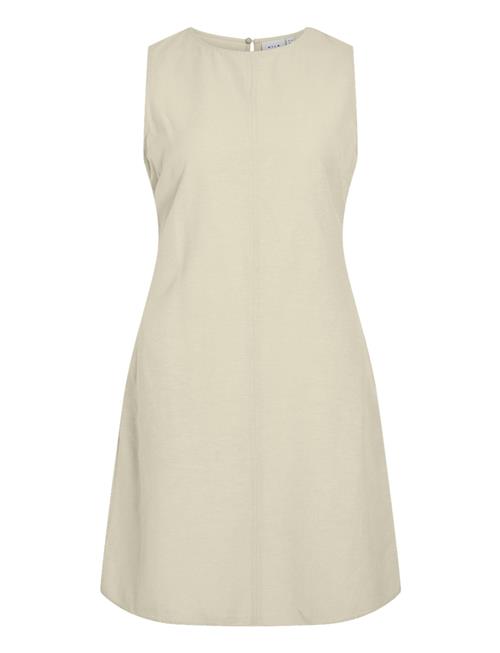 Se Viprisilla O-Neck S/L Short Dress Vila Cream ved Booztlet