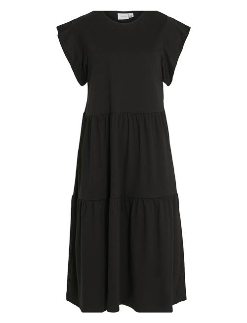 Visummer S/S Midi Dress - Noos Vila Black