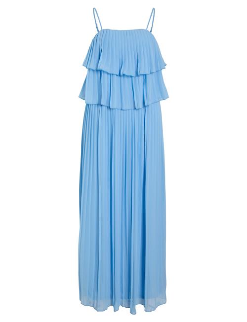 Vichiffan Singlet Pleat Dress - Noos/Dc Vila Blue