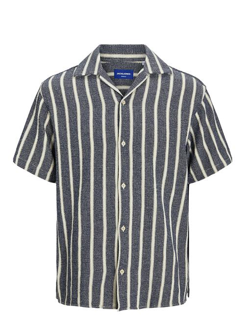 Jack & Jones Jorcoba Stripe Resort Shirt Ss Sn Jack & J S Grey