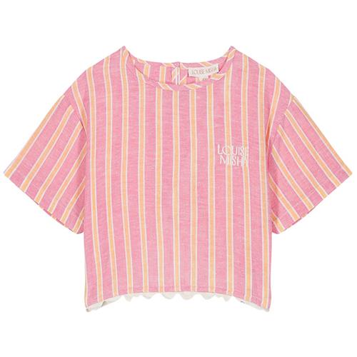 Louise Misha Kalistee Bluse Pink Gelato Stripes | Lyserød | 7 years