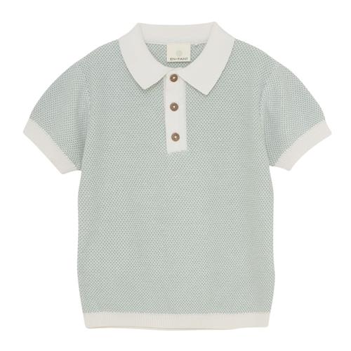 EnFant GOTS Strikket Poloshirt Jadeite | Grønn | 98 cm