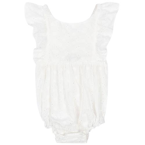 Konges Sløjd Lacey Romper Optic White 18 months  Hvid  18 måneder  kvinde