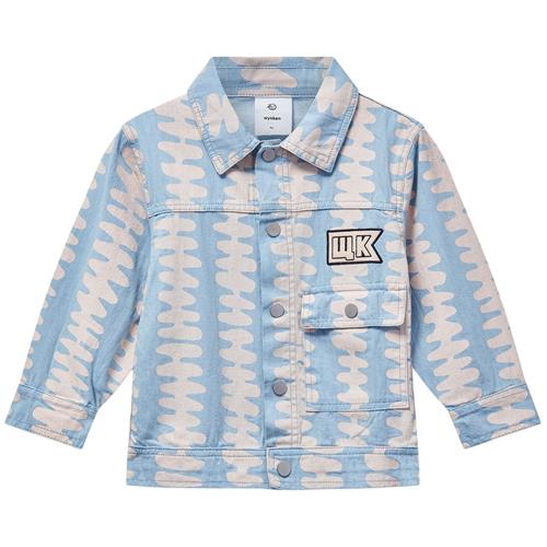 Wynken Denim-jakke Soft Pink Stripe | Blå | 10 years