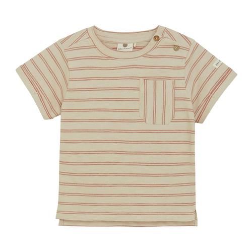 EnFant GOTS Stribet T-shirt French Oak | Beige | 86 cm