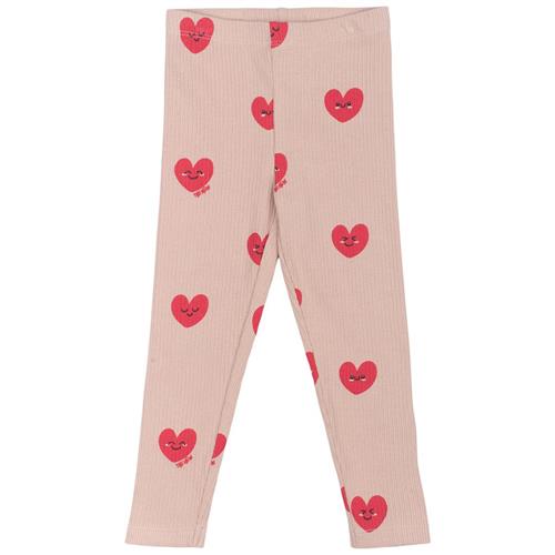 The New Siblings GOTS Nynne Rib-leggings Adobe Rose 98 cm  Lyserød  98 cm  kvinde
