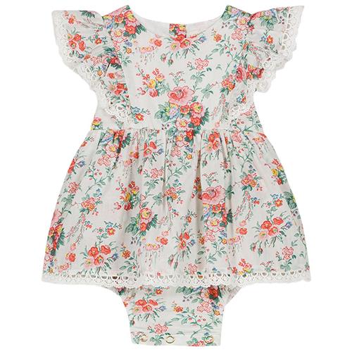 Louise Misha Lena Romper Cream Rosa Festa |  | 3 months