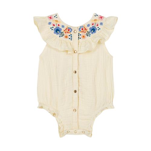 Louise Misha Jade Romper Lemon 9 months  Gul  9 måneder  kvinde