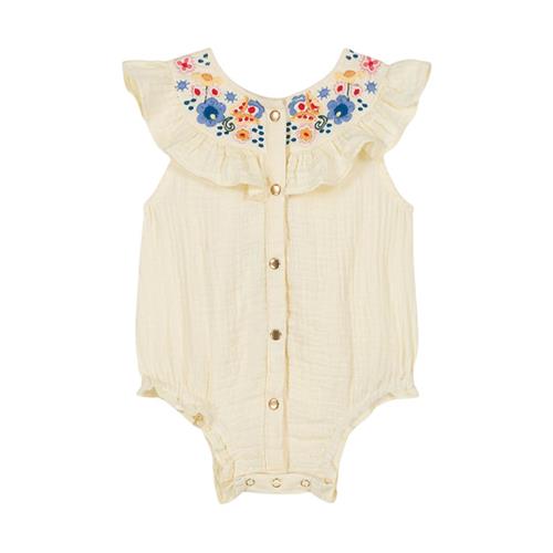 Se Louise Misha Jade Romper Lemon | Gul | 9 months ved Babyshop