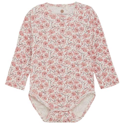 EnFant GOTS Ribbet Baby Body Aop Eggnog 56 cm  Lyserød  56 cm  kvinde