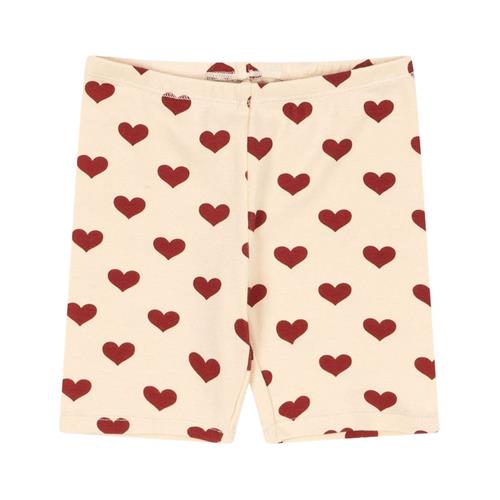 Konges Sløjd GOTS Classic Korte Leggings Amour Rouge 3 Y  Creme  3 år  kvinde