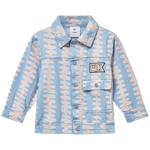 Wynken Denim-jakke Soft Pink Stripe 3 Y  Blå  3 år  Unisex