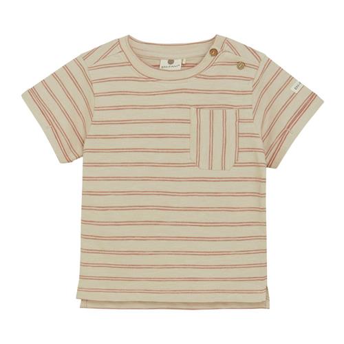 EnFant GOTS Stribet T-shirt French Oak 92 cm  Beige  92 cm  mand