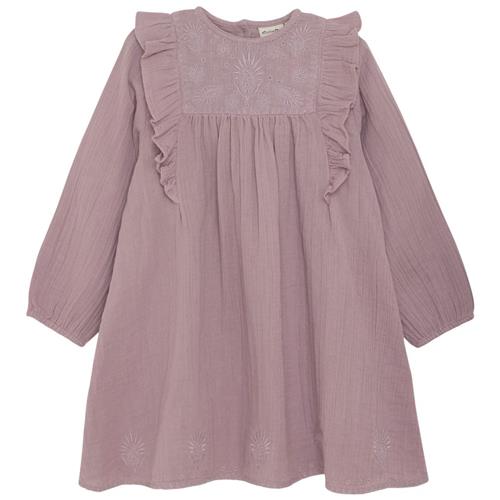 Minymo Kjole Elderberry 86 cm  Lilla  86 cm  kvinde