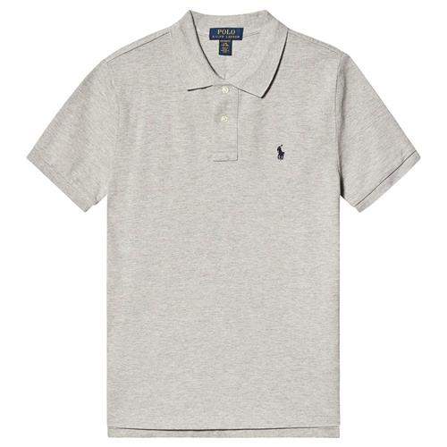 Ralph Lauren Grey Heather Long Sleeve Polo with Small PP | Grå | 10-12 years