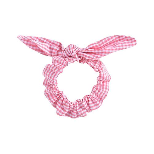 Louise Misha Chloe Scrunchie Pink Fragola Vichy | Lyserød | 0