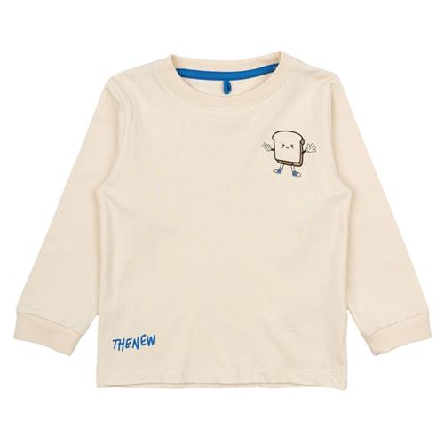 The New Siblings GOTS Novak Tee White Swan 92 cm  Creme  92 cm  mand
