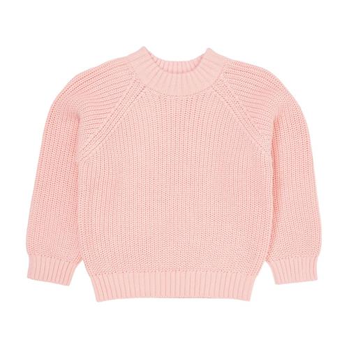 Copenhagen Colors Classic Ribstrikket Bluse Ballerina 110 cm  Lyserød  110 cm  kvinde