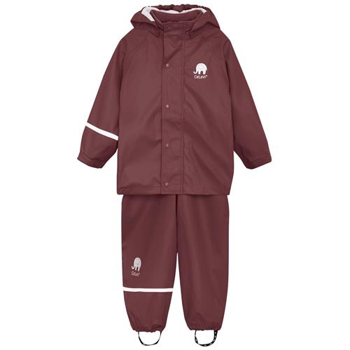 Se Celavi Basic Regntøjssæt Rose Brown | Brun | 140 cm ved Babyshop