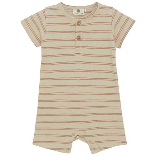 Se EnFant GOTS Stribet Heldragt French Oak | Beige | 74 cm ved Babyshop