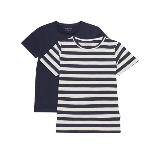 Minymo Basic 33 2-pak T-shirt Marshmallow 104cm  Hvid  104 cm  mand