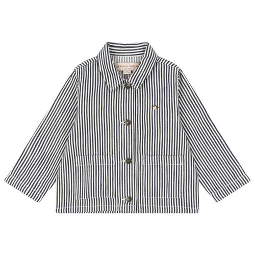 Konges Sløjd GOTS Fender Jakke Naval Stripe 3 Y  Marineblå  3 år  mand