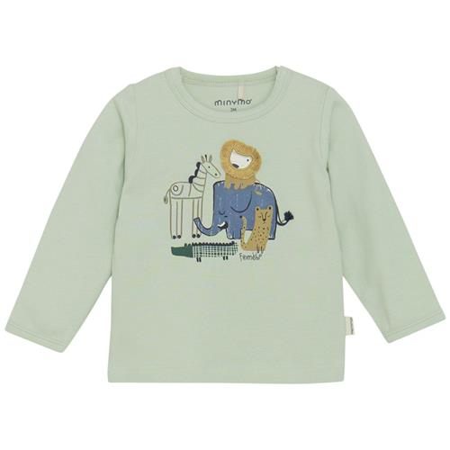 Minymo Langærmet T-shirt Sea Foam 50 cm  Grøn  50 cm  Unisex
