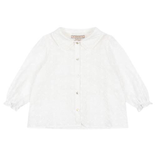 Se Konges Sløjd Lacey Skjorte Optic White | Hvid | 7-8 years ved Babyshop