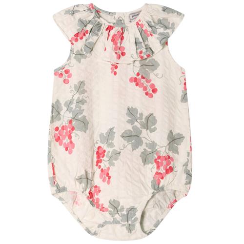 garbo&friends Seersucker Romper Grapes Pink 74/80 cm  Lyserød  74/80 cm  Unisex