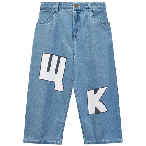 Wynken W.K Jeans Mid Bleach Wash 6 Y  Blå  6 år  Unisex