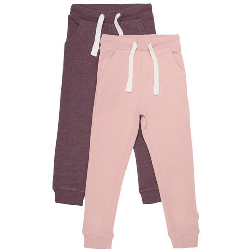 Minymo Basic 37 2-pak Sweatpants Misty Rose | Lyserød | 116 cm