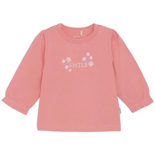 Minymo Langærmet T-shirt Strawberry Ice 62 cm  Lyserød  62 cm  Unisex