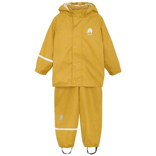 Se Celavi Basic Regntøjssæt Mineral Yellow | Gul | 130 cm ved Babyshop