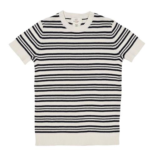 Copenhagen Colors Ribstrikket Bluse Navy Stripe | Blå | 80 cm