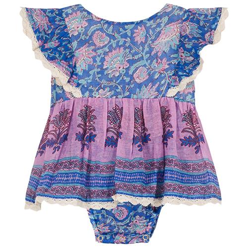 Se Louise Misha Lena Romper Blue Capri Cove | Blå | 6 months ved Babyshop