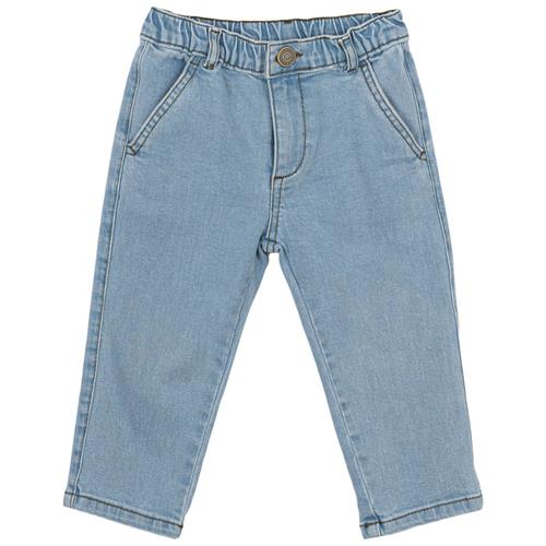 Se The New Siblings Lake Uni Chinos I Denim Light Blue Denim | Blå | 80 cm ved Babyshop