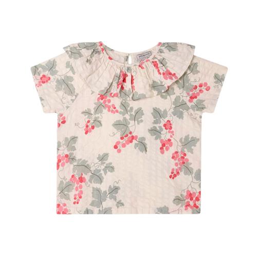 garbo&friends Seersucker-bluse Grapes Pink 98/104 cm  Lyserød  98/104 cm  kvinde