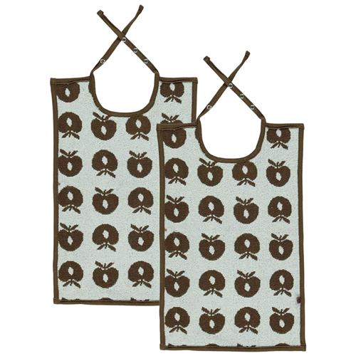 Småfolk 2-Pack Store Hagesmække Apples Brown One Size      unisex