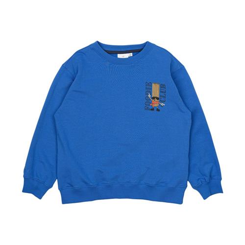 The New GOTS Noor Sweatshirt Daphne 7-8 Y  Blå  7-8 år  mand