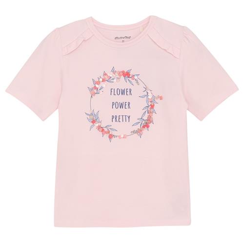 Minymo T-shirt Pink Dogwood 128 cm  Lyserød  128 cm  kvinde