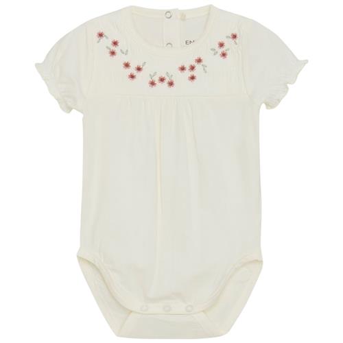 EnFant Kortærmet Baby Body Egret 74 cm  Hvid  74 cm  kvinde
