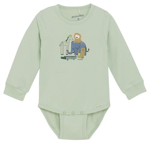 Minymo GOTS Baby Body Sea Foam 50 cm  Grøn  50 cm  Unisex