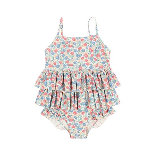 Konges Sløjd Manuca Frill Badedragt Fiola 18 months  Creme  18 måneder  kvinde