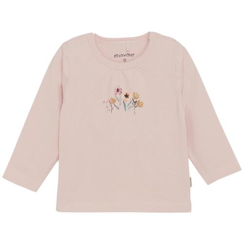 Minymo Langærmet T-shirt Peach Whip 74 cm  Lyserød  74 cm  Unisex