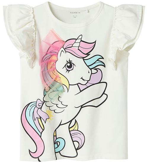 Se Name It T-shirt - NmfMika - Cloud Dancer ved KidsWorld