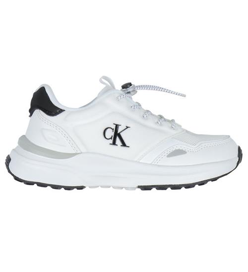 Calvin Klein Sko - Low Cut Lace-Up - White/Black